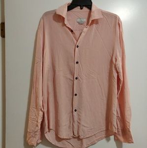 Light pink button down shirt